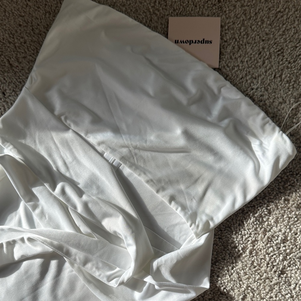 REVOLVE Strapless White Cutout Dress - Picture 2 of 6